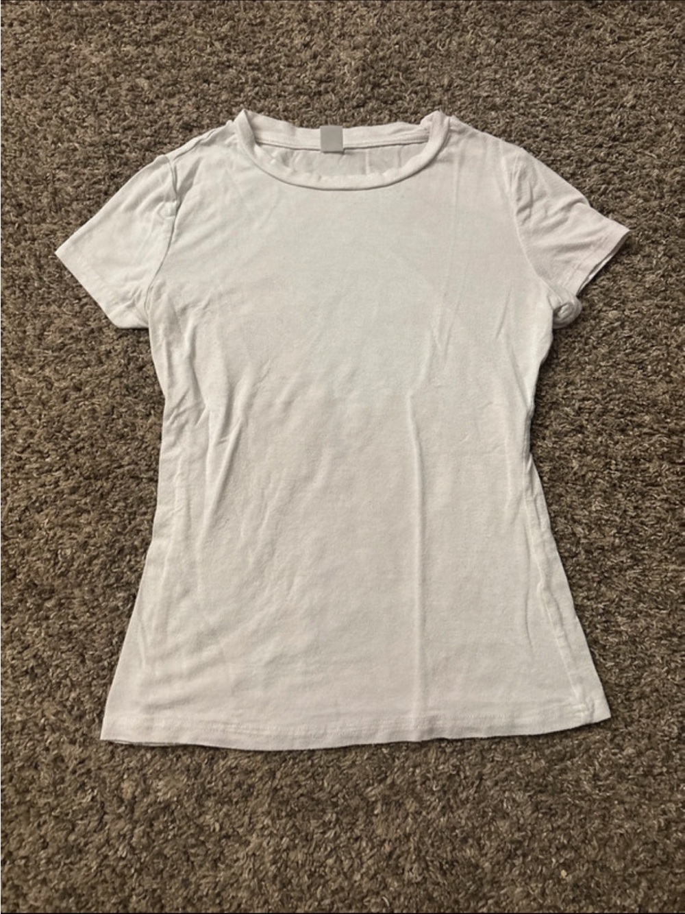 Women’s White Short Sleeve Crewneck Tee